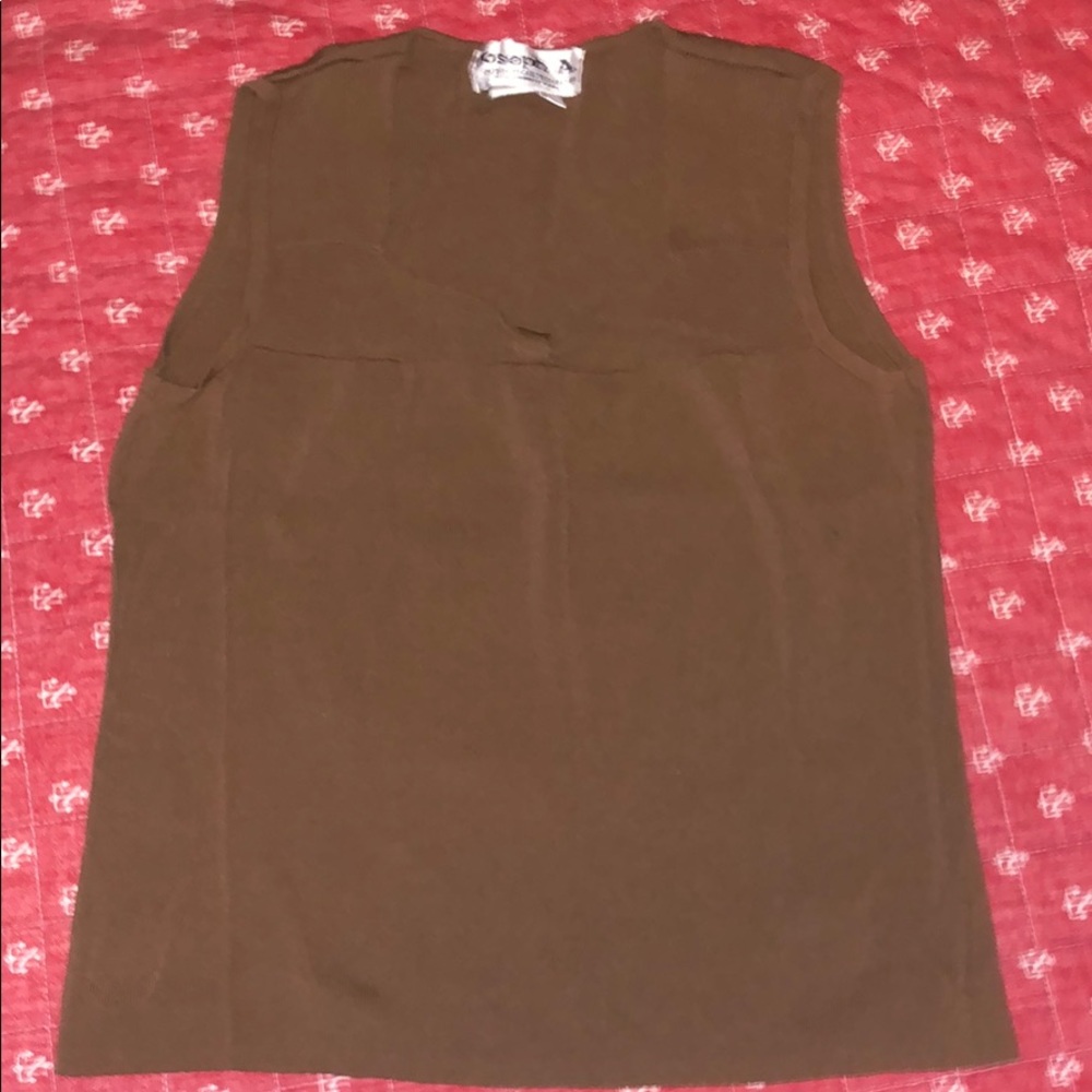 Brown sweater tank